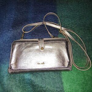 Sak Gold Wallet with Crossbody Strap